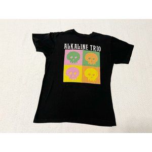 Womens Alkaline Trio Graphic Tee Band Tee sz M EUC